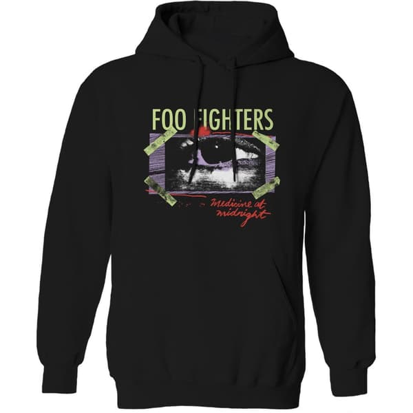 Foo Fighters Unisex Pullover Hoodie: Medicine At Midnight Taped (Medium)