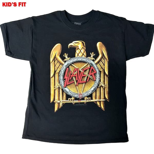Slayer Kids T-Shirt: Gold Eagle (11-12 Years)