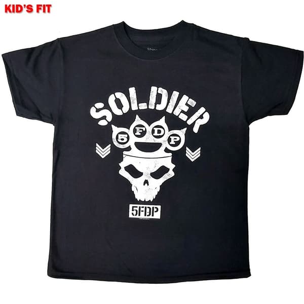 Five Finger Death Punch Kids T-Shirt: Soldier (12-13 Years)
