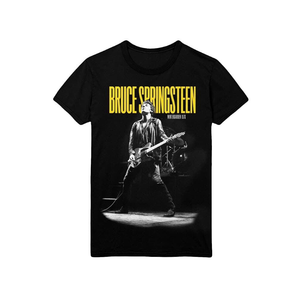 Bruce Springsteen Unisex T-Shirt: Winterland Ballroom Guitar (Small)