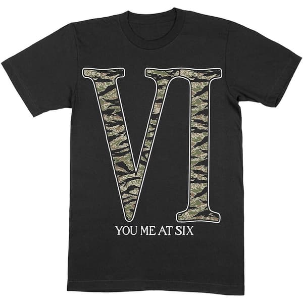 You Me At Six Unisex T-Shirt: Camo VI (Small)