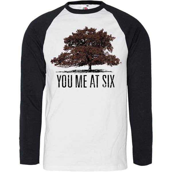 You Me At Six Unisex Raglan T-Shirt: Tree (X-Large)