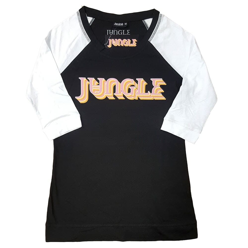 Jungle Ladies Raglan T-Shirt: Colour Logo (XXX-Large)