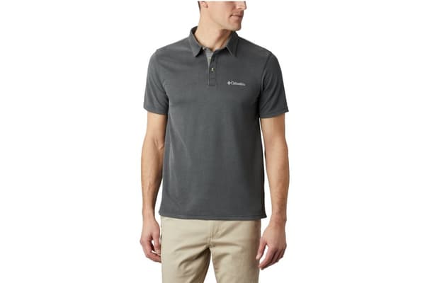 Columbia Nelson Point Polo 1772721011, Man, T-shirt, Grå Grey XL