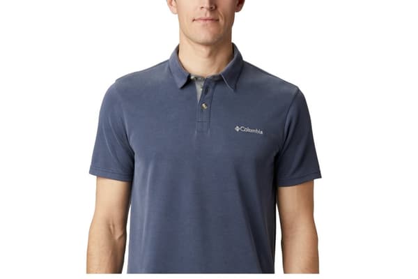 Columbia Nelson Point Polo 1772721464, Man, T-shirt, Marinblå