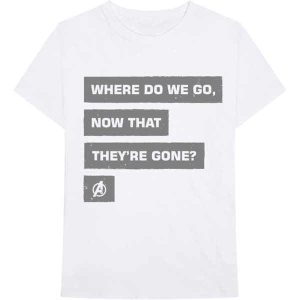 Marvel Comics Unisex T-Shirt: Avengers Now That They're Gone (Small)