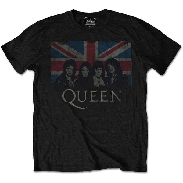 Queen Unisex T-Shirt: Vintage Union Jack (X-Large)