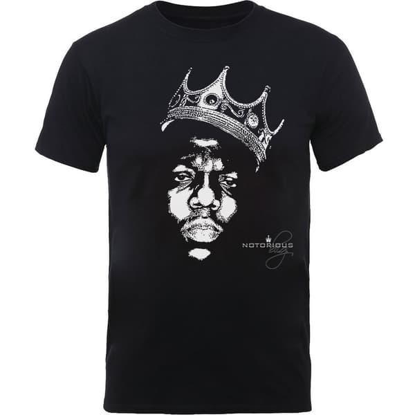 Biggie Smalls Unisex T-Shirt: Crown Face (X-Large)