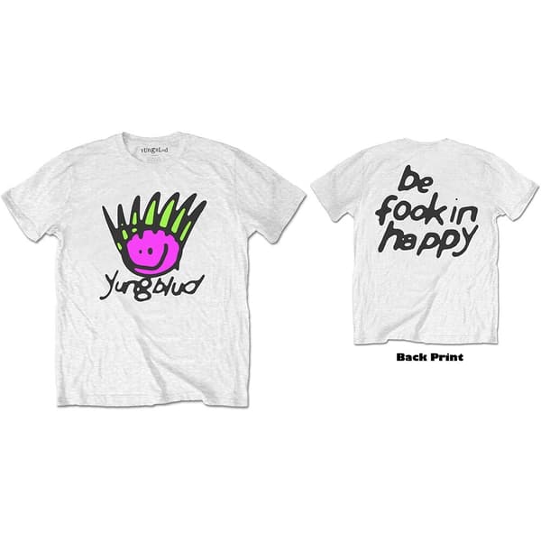 Yungblud Unisex T-Shirt: Face (Back Print) (XX-Large)