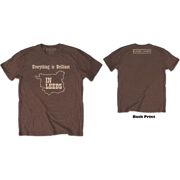 Kaiser Chiefs Unisex T-Shirt: Everything Is Brilliant (Back Print) (Large)