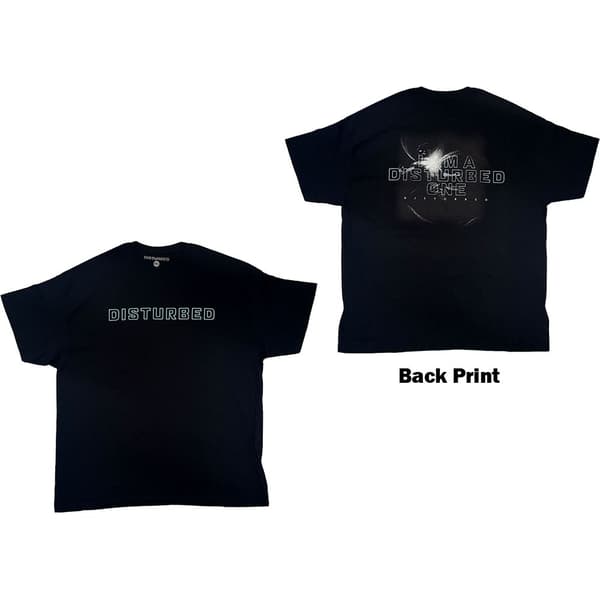 Disturbed Unisex T-Shirt: I Am A Disturbed One (Back Print) (Small)