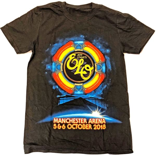 ELO Unisex T-Shirt: Manchester Event (Ex. Tour) (Medium)