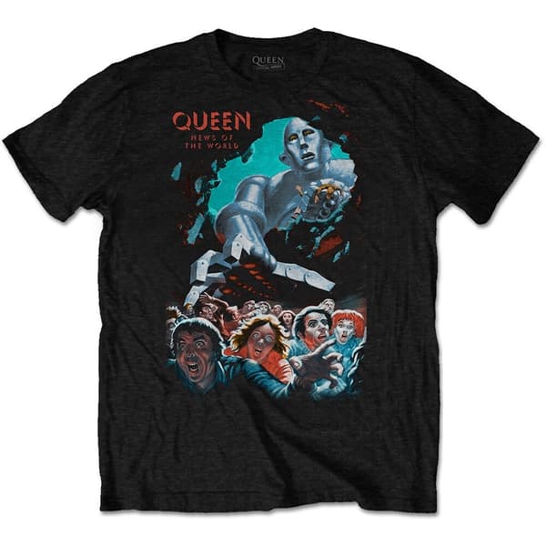 Queen Unisex T-Shirt: News Of The World Vintage (XX-Large)