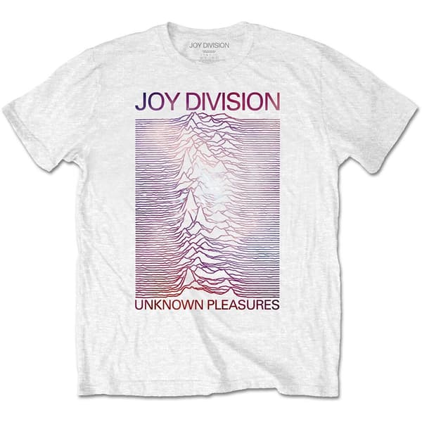 Joy Division Unisex T-Shirt: Space - Unknown Pleasures Gradient (X-Large)