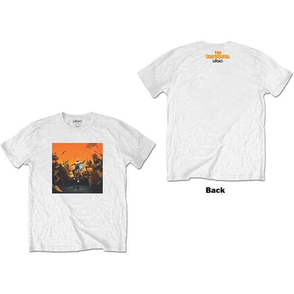 Logic Unisex T-Shirt: No Pressure (Back Print) (X-Large)