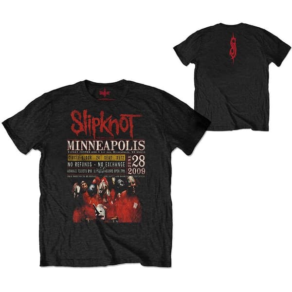 Slipknot Unisex Eco T-Shirt: Minneapolis '09 (Back Print) (Small)