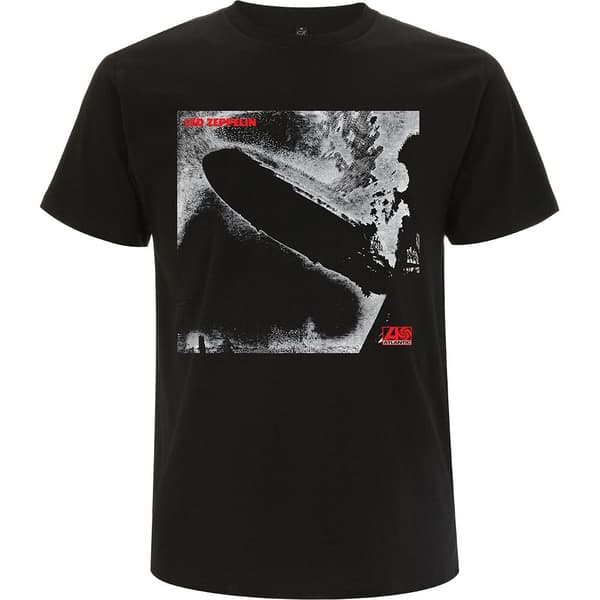 Led Zeppelin Unisex T-Shirt: 1 Remastered Cover (Large)