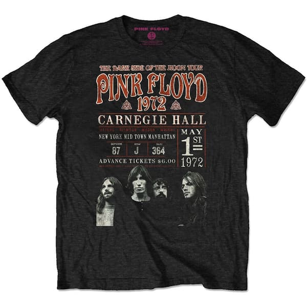 Pink Floyd Unisex Eco T-Shirt: Carnegie '72 (X-Large)