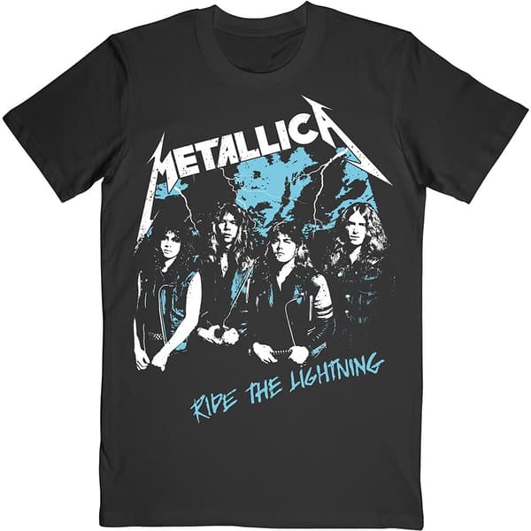 Metallica Unisex T-Shirt: Vintage Ride The Lightning (Medium)