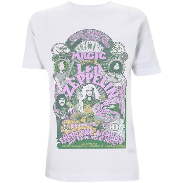 Led Zeppelin Ladies T-Shirt: Electric Magic (X-Large)