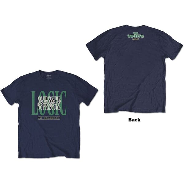 Logic Unisex T-Shirt: Wavy (Back Print) (Medium)