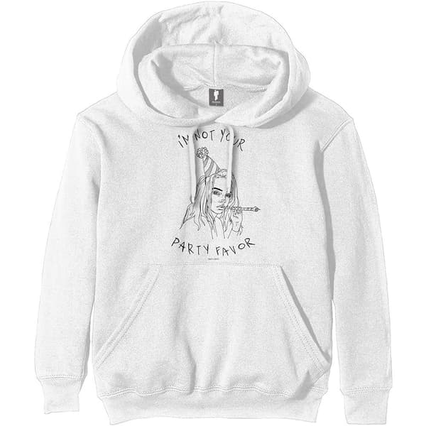 Billie Eilish Unisex Pullover Hoodie: Party Favor (X-Large)