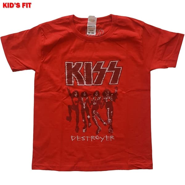 KISS Kids T-Shirt: Destroyer Sketch (11-12 Years)
