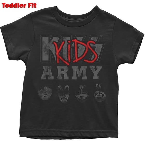 KISS Kids Toddler T-Shirt: Army (3 Years)