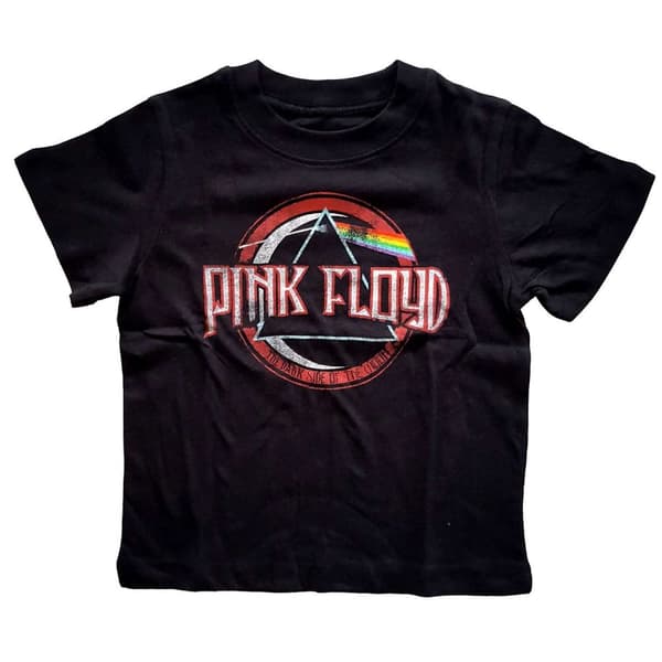 Pink Floyd Kids Toddler T-Shirt: Vintage Dark Side of the Moon Seal (5 Years)