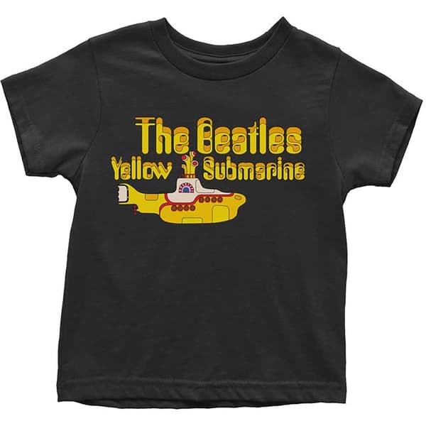 The Beatles Kids Toddler T-Shirt: Yellow Submarine Logo & Sub (4 Years)