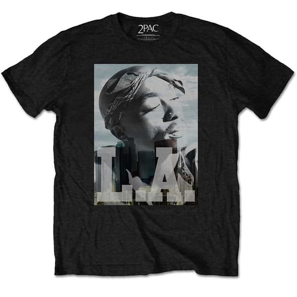 Tupac Kids T-Shirt: LA Skyline  (7-8 Years)