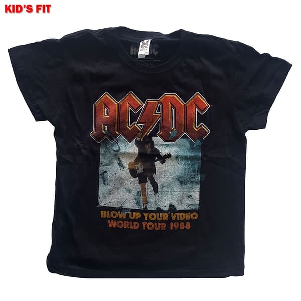AC/DC Kids T-Shirt: Blow Up Your Video (13-14 Years)