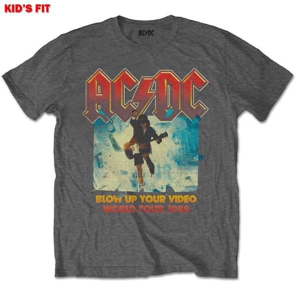 AC/DC Kids T-Shirt: Blow Up Your Video (13-14 Years)