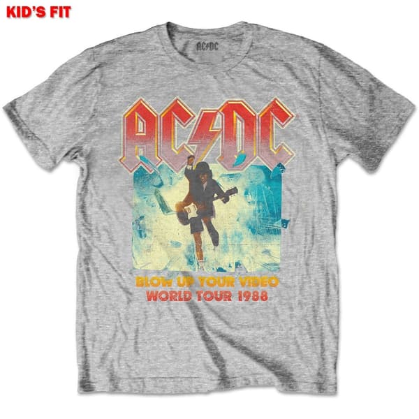 AC/DC Kids T-Shirt: Blow Up Your Video (9-10 Years)