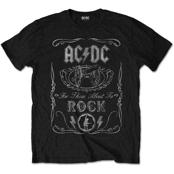 AC/DC Kids T-Shirt: Vintage Cannon Swig (7-8 Years)