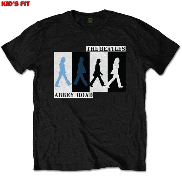 The Beatles Kids T-Shirt: Abbey Road Colours Crossing (7-8 Years)