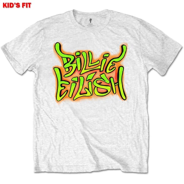 Billie Eilish Kids T-Shirt: Graffiti (9-10 Years)