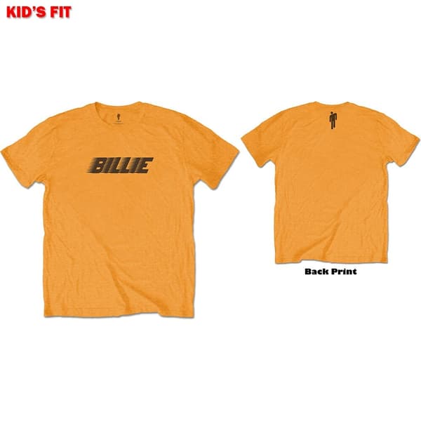 Billie Eilish Kids T-Shirt: Racer Logo & Blohsh (Back Print) (5-6 Years)