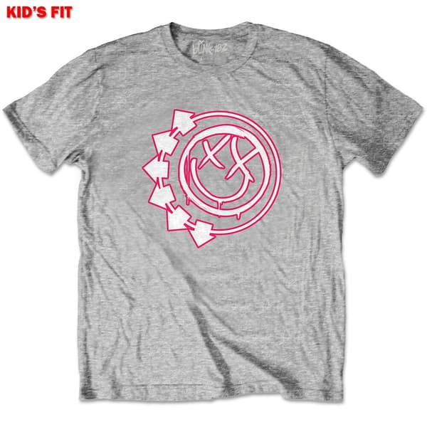 Blink-182 Kids T-Shirt: Six Arrow Smiley (13-14 Years)