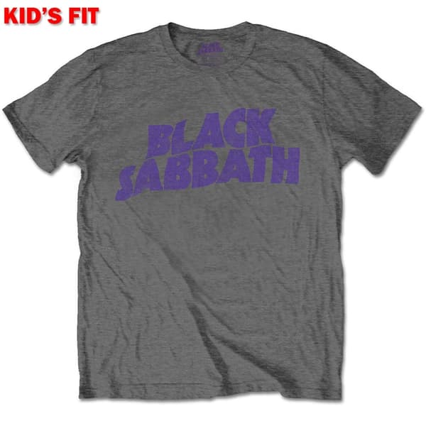 Black Sabbath Kids T-Shirt: Wavy Logo (11-12 Years)