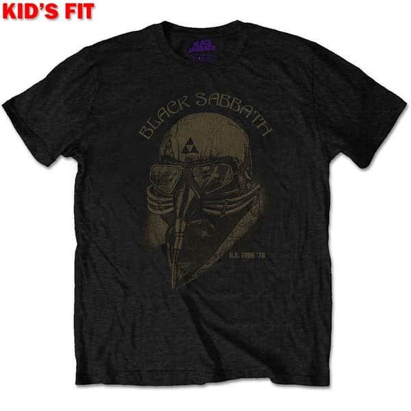 Black Sabbath Kids T-Shirt: US Tour 1978 Avengers (Retail Pack) (9-10 Years)