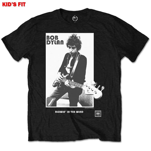 Bob Dylan Kids T-Shirt: Blowing in the Wind (Retail Pack) (7-8 Years)