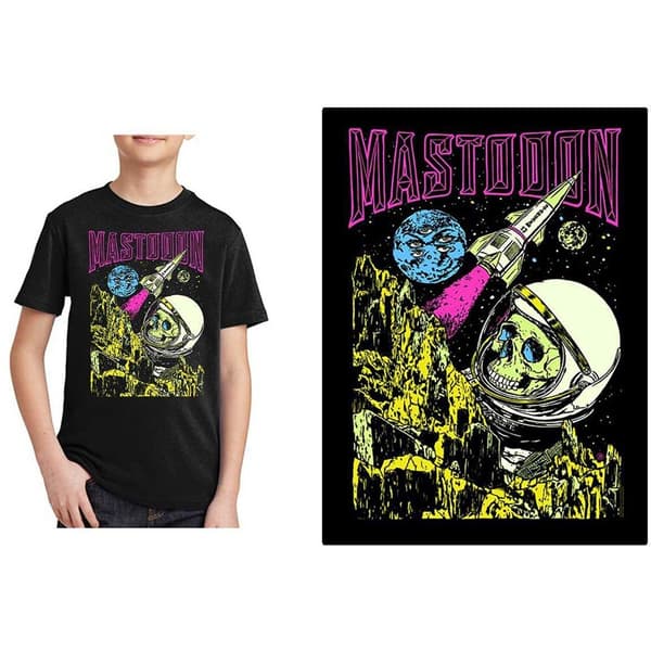 Mastodon Kids T-Shirt: Space Colorization (7-8 Years)