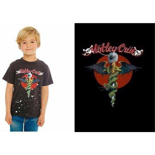 Motley Crue Kids T-Shirt: Feelgood Red Circle (9-10 Years)
