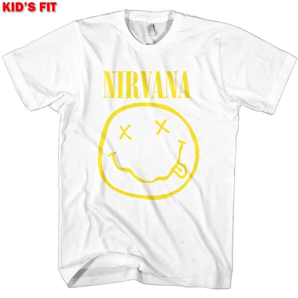 Nirvana Kids T-Shirt: Yellow Smiley (5-6 Years)