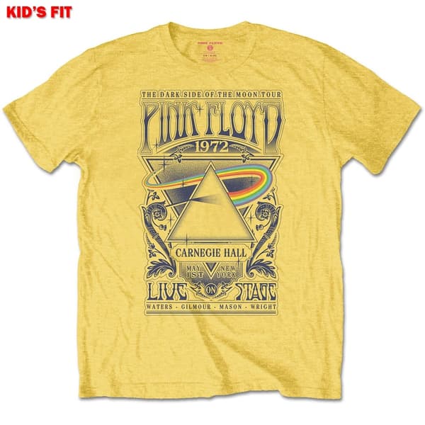 Pink Floyd Kids T-Shirt: Carnegie Hall Poster (11-12 Years)
