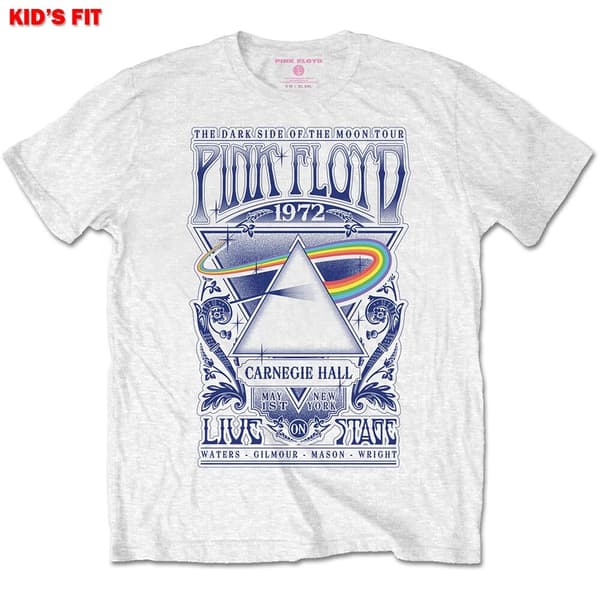 Pink Floyd Kids T-Shirt: Carnegie Hall Poster (Retail Pack) (11-12 Years)