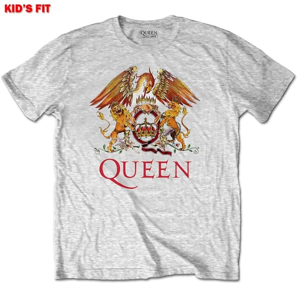 Queen Kids T-Shirt: Classic Crest (3-4 Years)