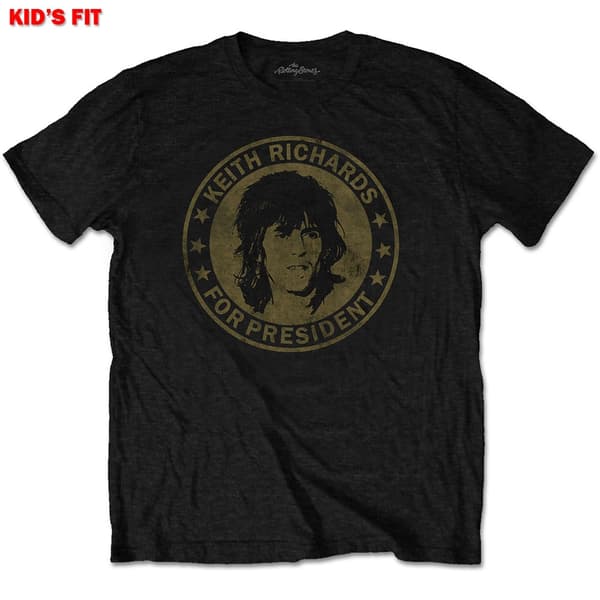 The Rolling Stones Kids T-Shirt: Keith for President (Retail Pack) (3-4 Years)