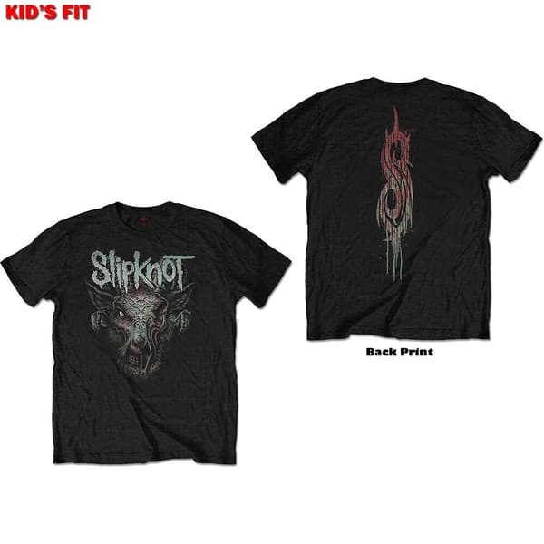 Slipknot Kids T-Shirt: Infected Goat (Back Print) (5-6 Years)
